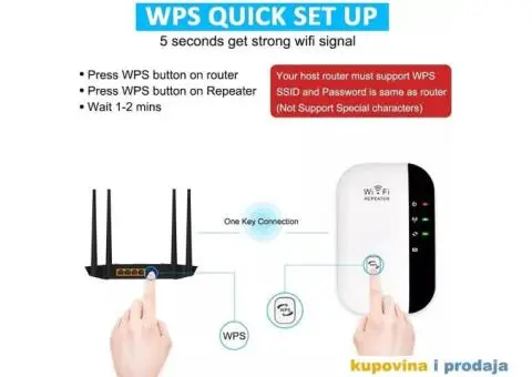 WIFI pojačivač signala WIFI repeater Wifi Ruter 300mps - 8/15