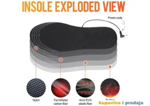 USB Električni ulošci za obucu za grijanje stopala - 4/15