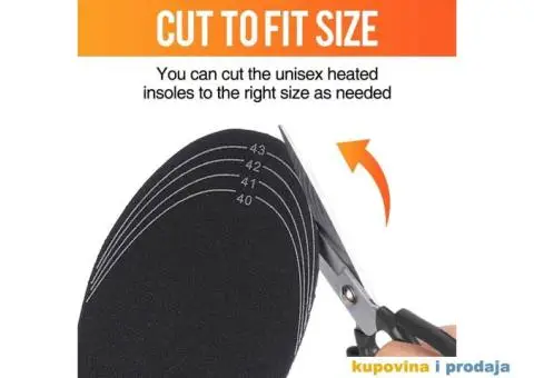 USB Električni ulošci za obucu za grijanje stopala - 12/15