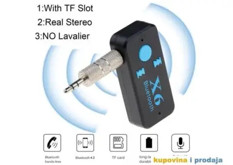 X6 Bluetooth Resiver Auto Car Kit - 1/15