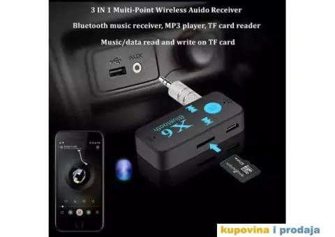 X6 Bluetooth Resiver Auto Car Kit - 3/15