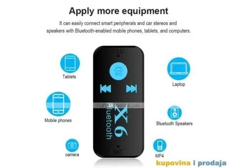 X6 Bluetooth Resiver Auto Car Kit - 14/15