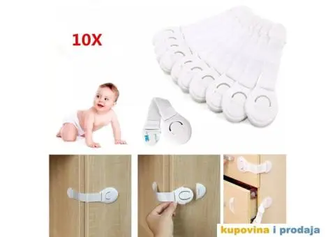 10 kom Bebi zaštita za ormane,fioke,komode i slicno - 10/15