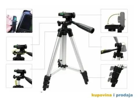 Stativ 105cm + Drzac za telefon + Torba - 8/15