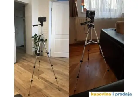 Stativ 105cm + Drzac za telefon + Torba - 10/15