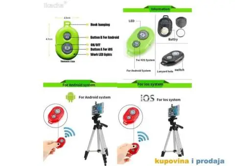 Stativ 105cm + Drzac za telefon + Torba - 11/15