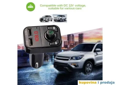 V2 Bluetooth Auto Car Kit USB punjač MP3 Handsfree FM - 5/15