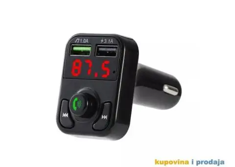 V2 Bluetooth Auto Car Kit USB punjač MP3 Handsfree FM - 15/15