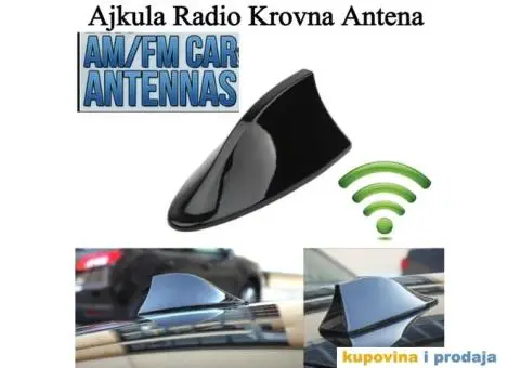Ajkula Shark Krovna Auto Radio FM Antena - 1/15