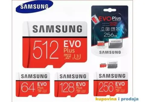 NOVO - Samsung Evo Plus 128Gb, 256GB, 512GB Micro SD Kartic - 1/15