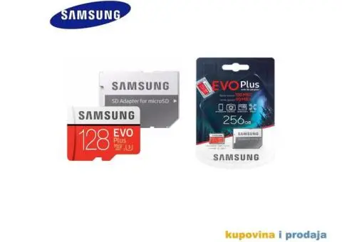 NOVO - Samsung Evo Plus 128Gb, 256GB, 512GB Micro SD Kartic - 4/15