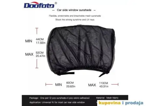 Univerzalne zavesice, stitnik od sunca, za zadnja stakla - 9/14