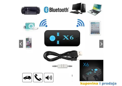 X6 Bluetooth Resiver Auto Car Kit - 3/14