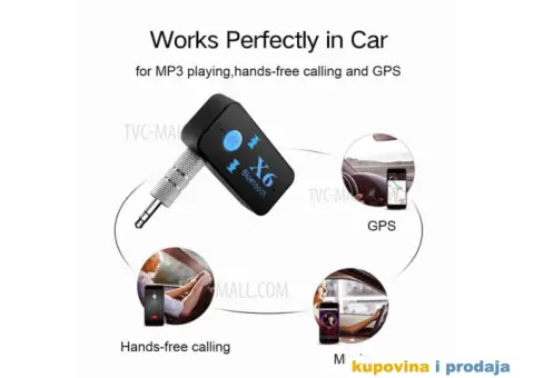 X6 Bluetooth Resiver Auto Car Kit - 4/14