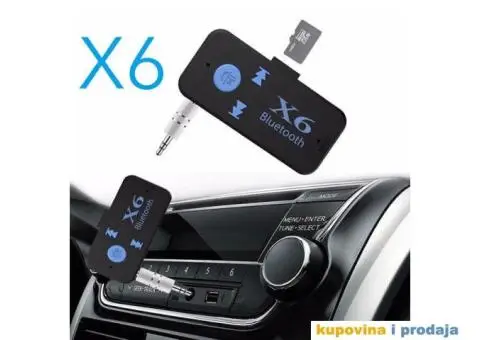 X6 Bluetooth Resiver Auto Car Kit - 6/14