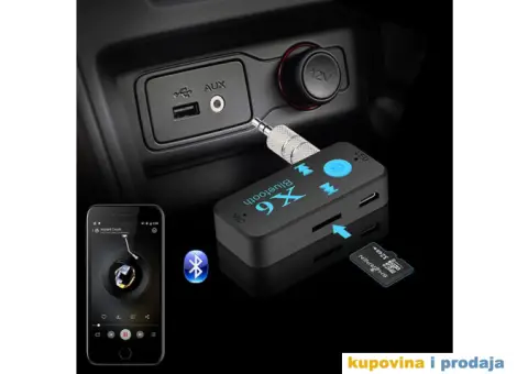 X6 Bluetooth Resiver Auto Car Kit - 8/14