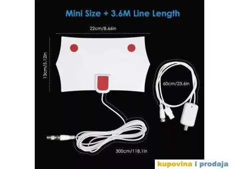 Sobna HDTV DVBT2 TV Antena - 14/15