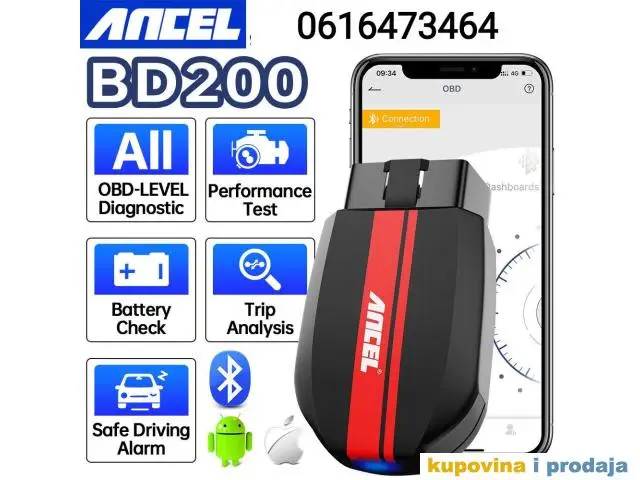 ANCEL BD200 Bluetooth OBD2 Auto dijagnostički alat - 1