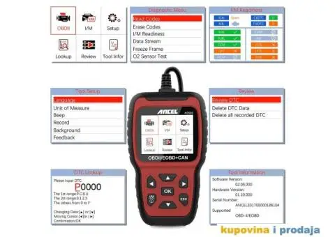 Novo - Ancel AS500 OBD2 Auto Diagnostika - 10/14