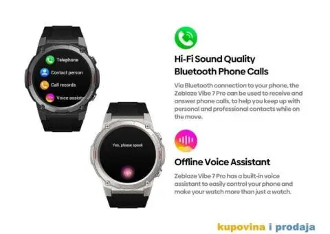 Novo - Zeblaze Vibe 7 Lite Bluetooth Smartwatch, Pozivi - 4/15