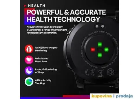 Novo - Zeblaze Vibe 7 Lite Bluetooth Smartwatch, Pozivi - 9/15