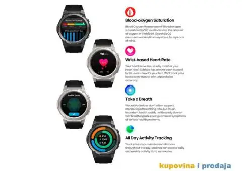 Novo - Zeblaze Vibe 7 Lite Bluetooth Smartwatch, Pozivi - 10/15