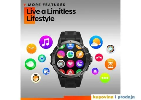 Novo- Zeblaze Ares 3 Bluetooth Smartwatch, Pozivi - 9/15