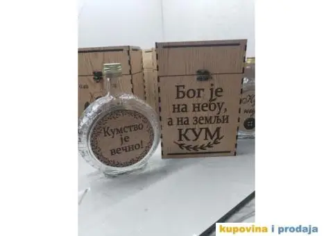 Poklon za kuma kutija sa čuturom graviranje - 3/5