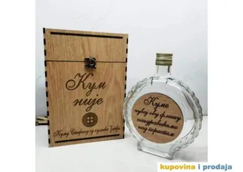 Poklon za kuma kutija sa čuturom graviranje - 5/5