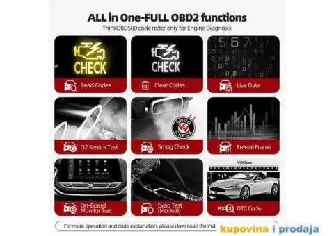 Thinkcar Thinkobd 500 OBD2 Auto Dijagnostika - 5/15