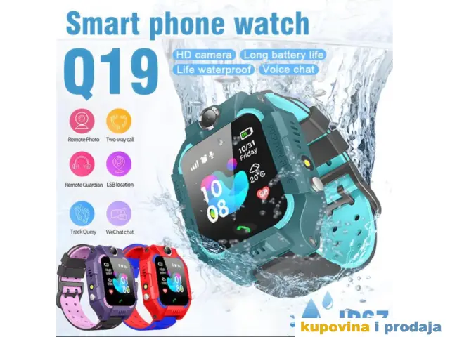 Vodootporni Q19 Dečiji Smart Watch LBS lokator,Sim Kartica - 1