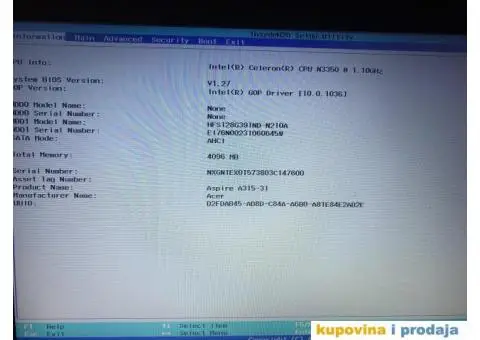 Acer Aspire A315-31 *VREDI POGLEDATI* - 4/9