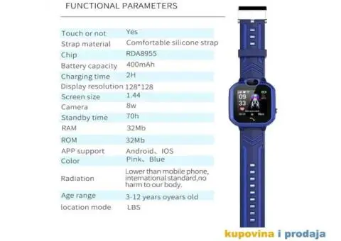 Novo- Vodoot****i Deciji Smart Watch R7 - Mobilni Telef - 15/15