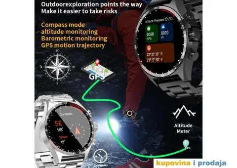 SK27 Smartwatch – Bluetoth,NFC,Kompas,AI Voice - 7/15