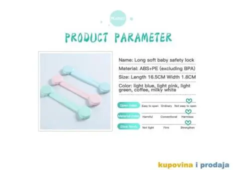 Sigurnosne zaštitne brave za decu 10 kom - 8/15