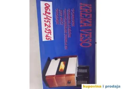 Popravka svih peći na čvrsto gorivo - 2/2