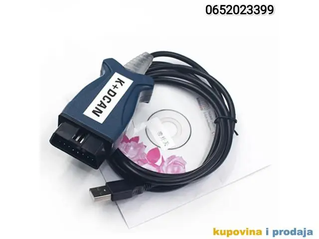 BMW K+CAN INPA - K+DCAN, FTDI FT232RL OBD2 Dijagnostika - 1