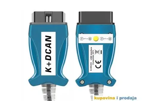 BMW K+CAN INPA - K+DCAN, FTDI FT232RL OBD2 Dijagnostika - 7/10