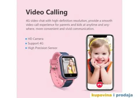 LT21 4G Vodootporan Dečiji Smart Watch Video Poziv - 5/13