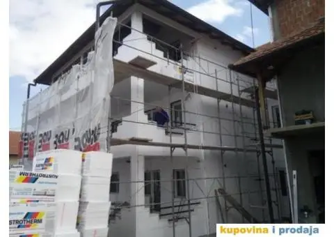 Demit fasada sa nasim ili Vasim materijalom, moja skela - 2/5