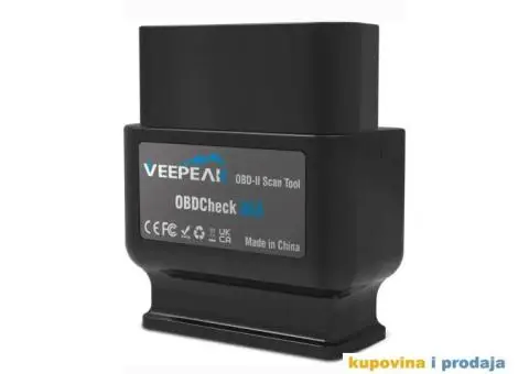 Veepeak OBDCheck BLE OBD2 Bluetooth 4.0 za iOS i Android - 12/15