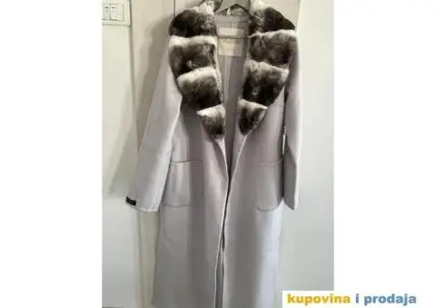 Kaput od kašmira sa krznom od činčile - 1/5