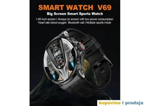 V69 Bluetooth Smart Watch - Bluetooth Pozivi - 3/15