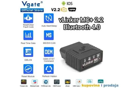 Vgate vLinker MC + V2.2 Bluetooth 4.0 BimmerCode FORScan - 1/15