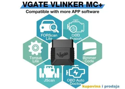 Vgate vLinker MC + V2.2 Bluetooth 4.0 BimmerCode FORScan - 6/15