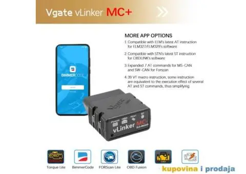 Vgate vLinker MC + V2.2 Bluetooth 4.0 BimmerCode FORScan - 13/15