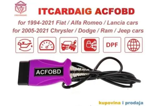 ITCARDIAG ACFOBD OBD2 Fiat/Alfa/Lancia/Chrysler/Dodge/Jeep - 3/15