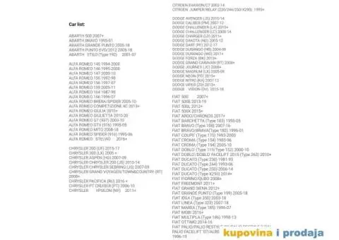 ITCARDIAG ACFOBD OBD2 Fiat/Alfa/Lancia/Chrysler/Dodge/Jeep - 9/15