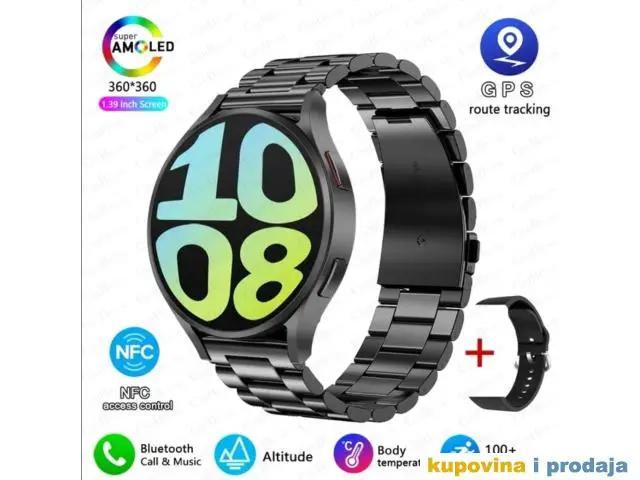 Watch 6 Bluetooth GPS NFC Smart Watch Bluetooth Poziv - 1