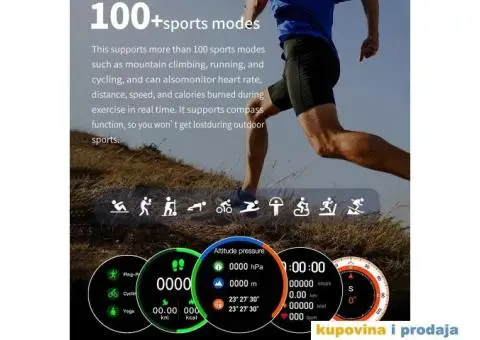 Watch 6 Bluetooth GPS NFC Smart Watch Bluetooth Poziv - 4/15